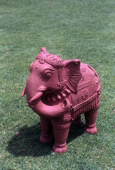 Handicraft terracotta elephant in Puducherry or Pondicherry