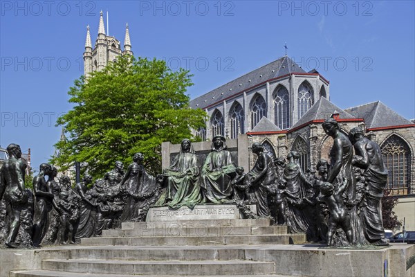 Monument in honour of the Van Eyck brothers