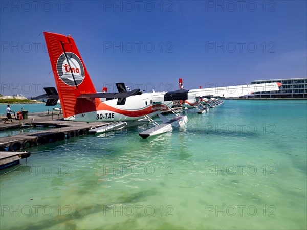 Pontoon with seaplanes