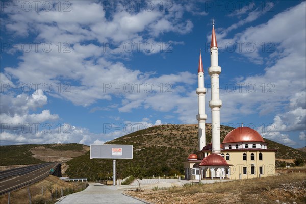 Mosque and motorway