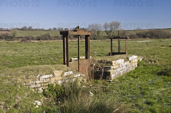 Remains of an iron sluice gate
