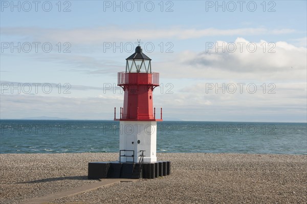 Shingle beach lighthouse