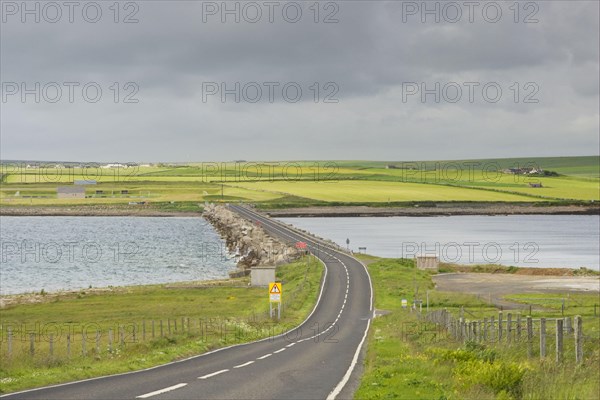 Road on causeway linking islands