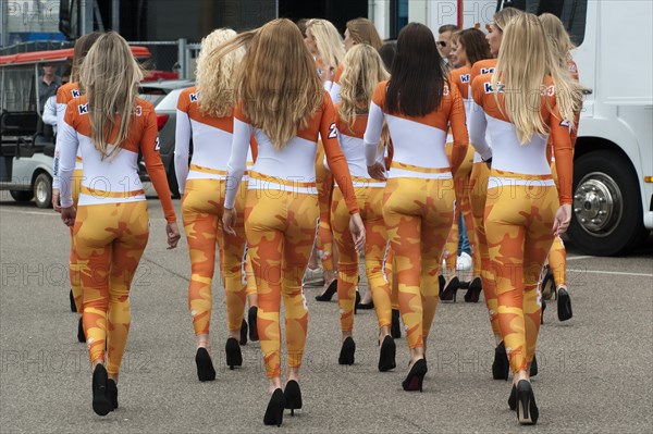 Grid Girls at Car Racing