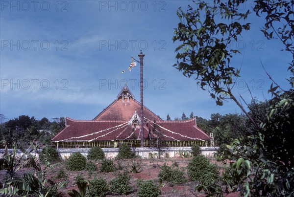 Koothambalam or temple theatre in Kerala Kalamandalam