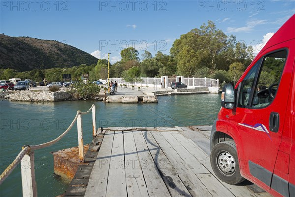 Motorhome rides on ferry