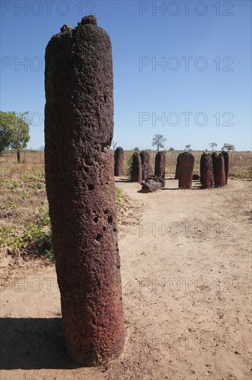 Stones marking burial site