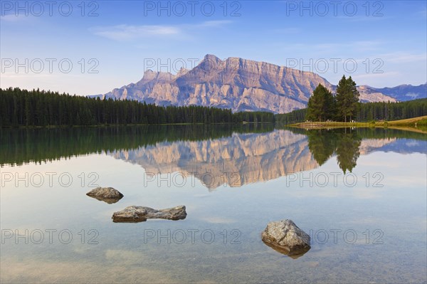 Mount Rundle and Two Jack Lake