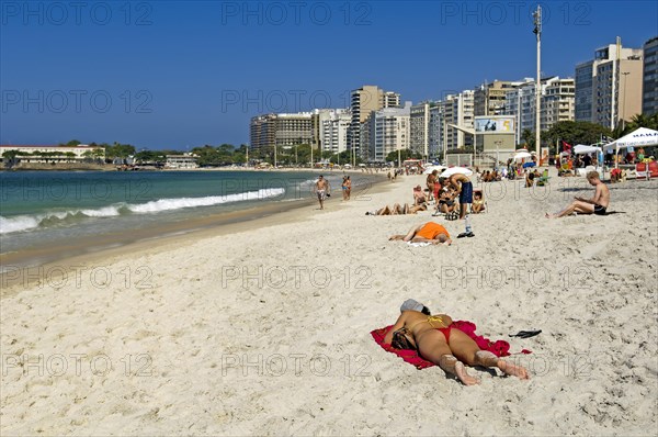 Beach life at Copacabana Beach