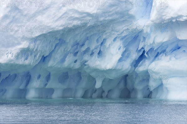 Melting iceberg at sea