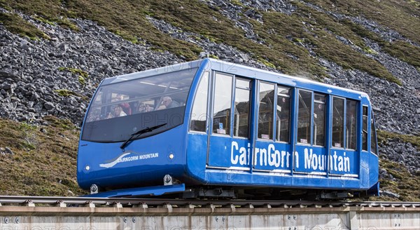 Carriage of the Cairngorm Mountain funicular