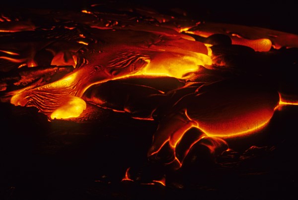 Active lava flow