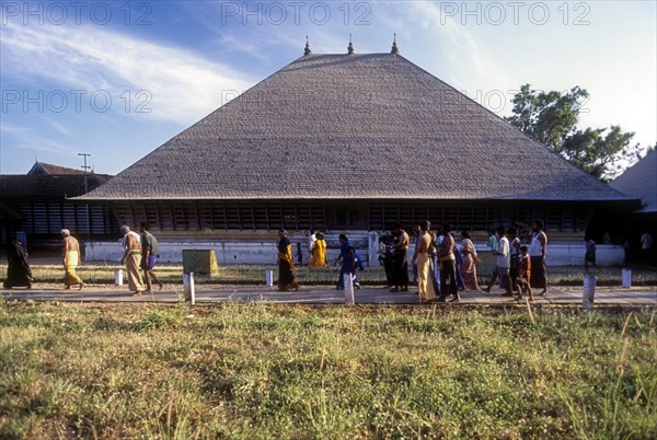 Koothambalam or temple theatre in Vadakkunathan temple in Thrissur or Trichur