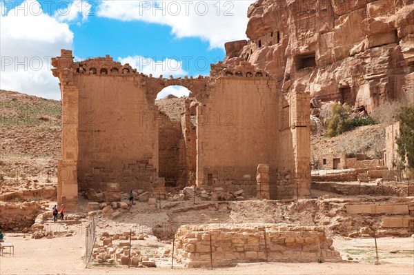 Sacrificial site in front of Qasr al-Bint Temple
