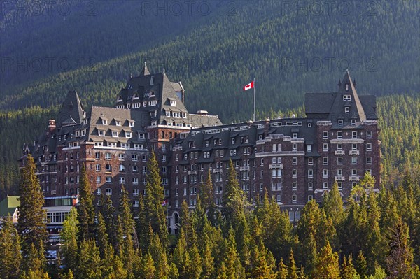 The Banff Springs Hotel in Scottish Baronial Style in Banff National Park