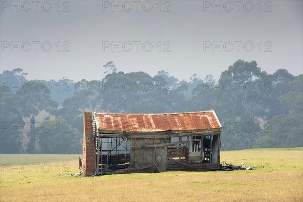 Backward farm building