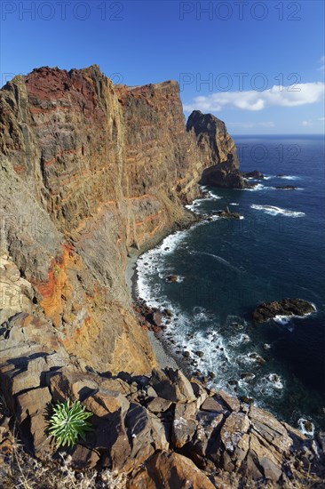 View from the hiking trail on Cape Ponta de Sao Lourenco