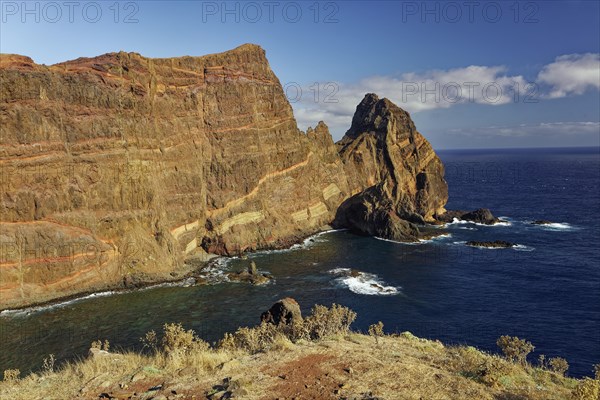 View from the hiking trail on Cape Ponta de Sao Lourenco