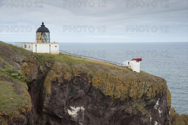 View of lighthouse and foghorn