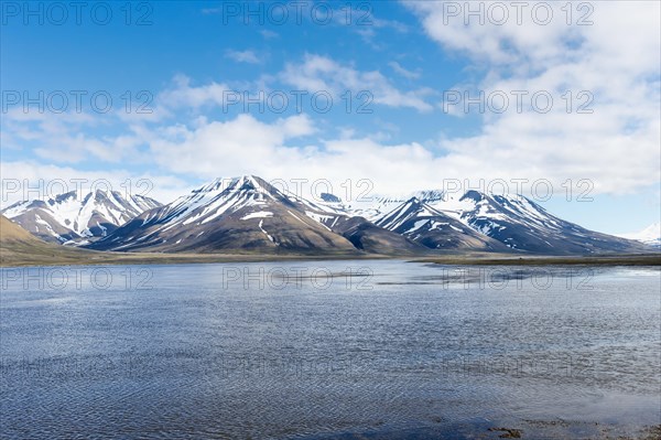 Isfjord and snow-capped mountains