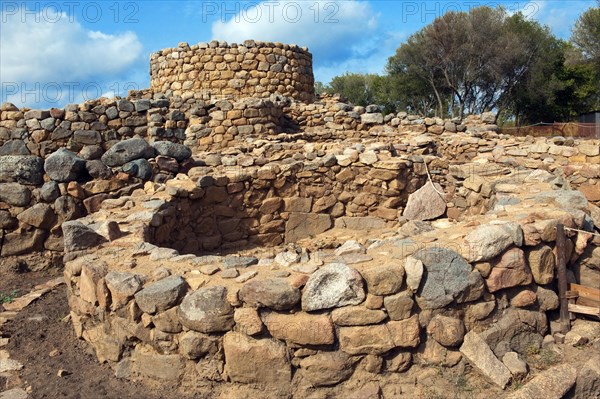 Excavation work at Nuraghe La Prisgiona