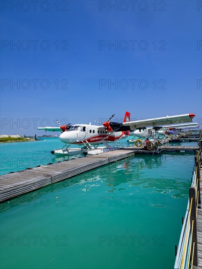 Pontoon with seaplanes