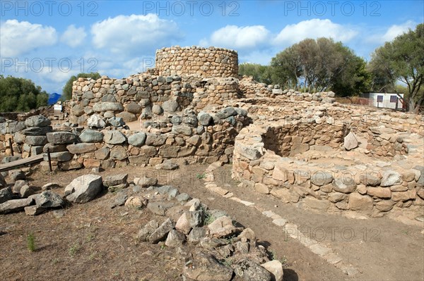 Excavation work at Nuraghe La Prisgiona