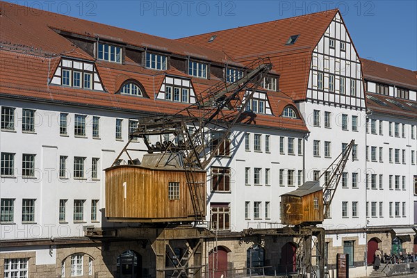 Shopping centre at the old industrial site of Tempelhofer Hafen