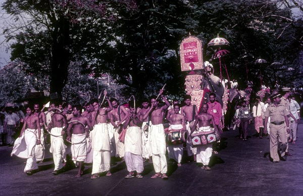 Great Elephant March in Thiruvananthapuram or Trivandrum