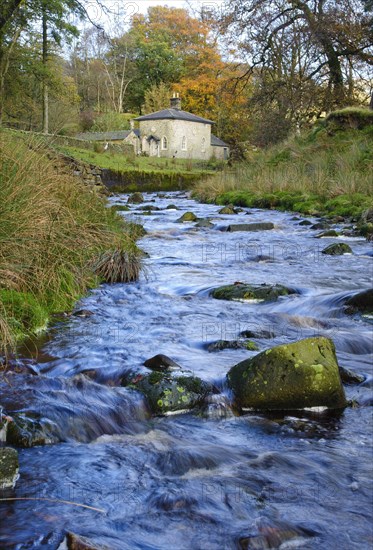 View of river and small house