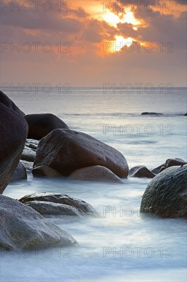 Sunset at Anse Lazio