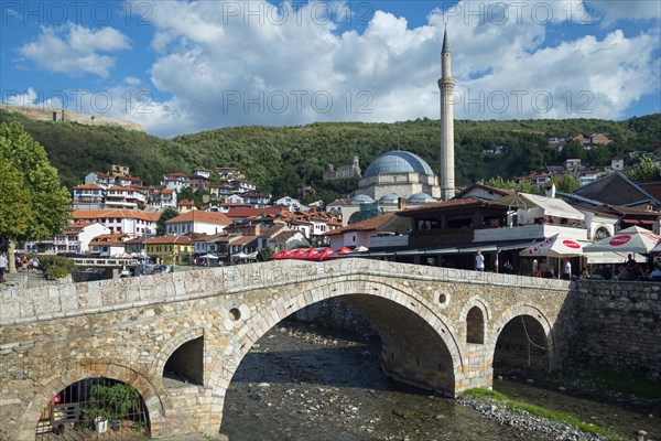 Old stone bridge over the river Bistrica