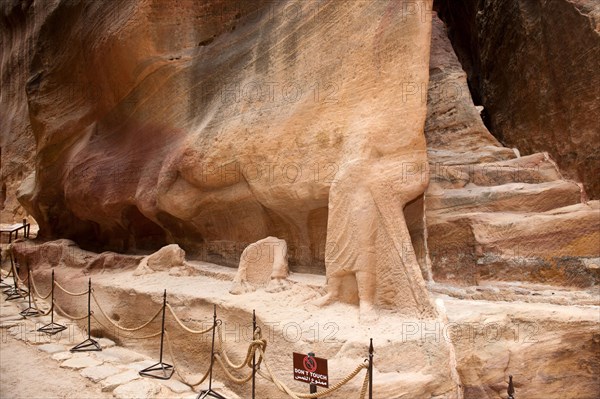 Weathered sandstone sculpture