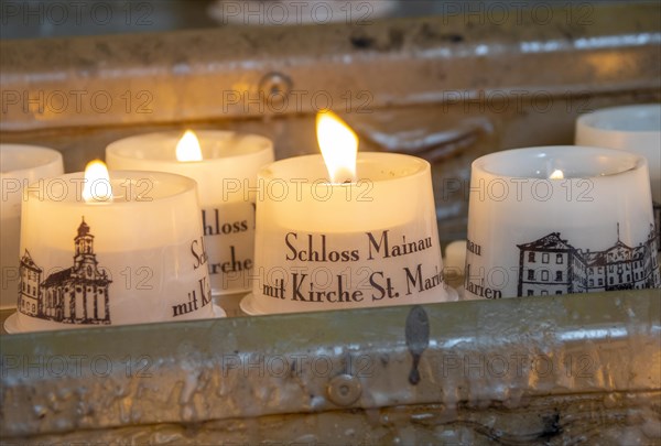 Candles in the Castle Church of St. Mary