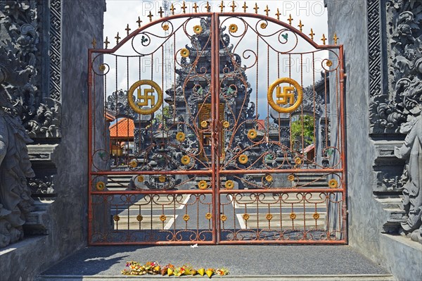 Gate with swastika as swastika