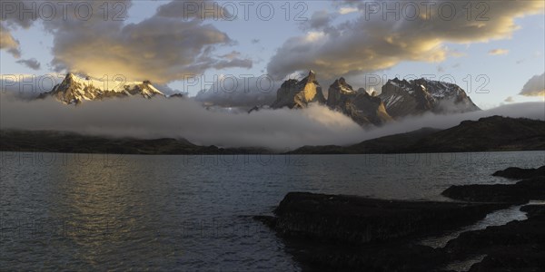 Sunrise over the Cuernos del Paine