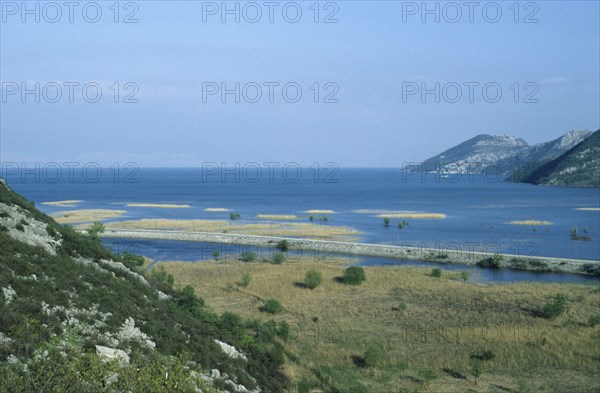 View of Lake Skadar coastal region