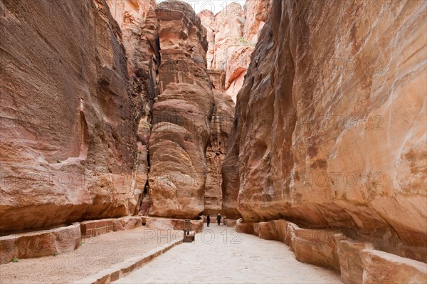 Ancient water conduit in Siq