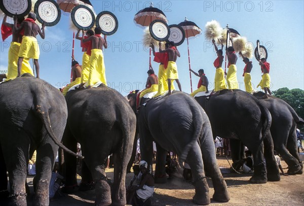 Pooram festival in Thrissur or Trichur