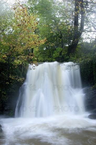 Waterfall after heavy rainfall