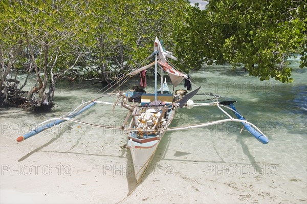 Outrigger fishing boats