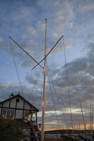 Signal mast at sailing club