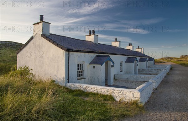 Pilot cottages used to service pilot boats and lifeboats on tidal island