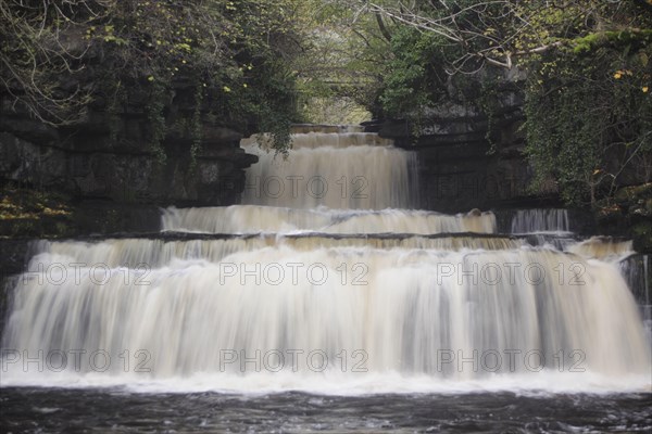 View of waterfall and pool