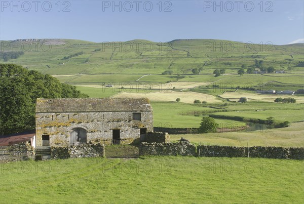 View of stone barn