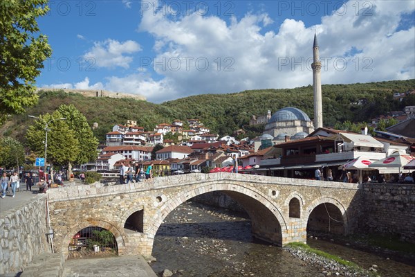 Old stone bridge over the river Bistrica