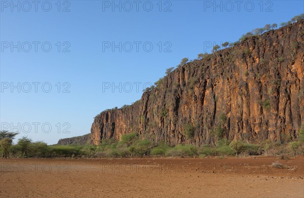 View along the escarpment