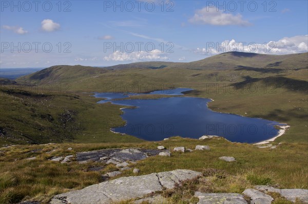 View of upland loch