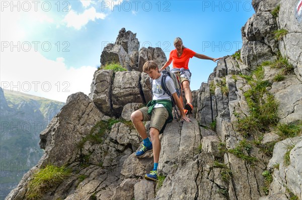 Red Western Trail to Giewont Peak