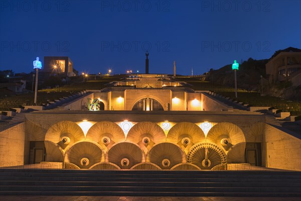 Yerevan Cascade at Dawn